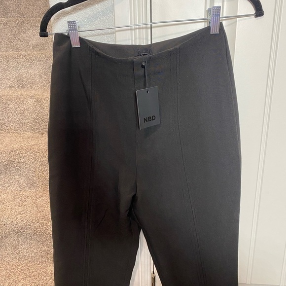 NBD Slit Front Trouser in Black - Picture 11 of 11